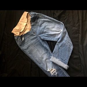 Jessica Simpson Cuff Crop Maternity Jeans